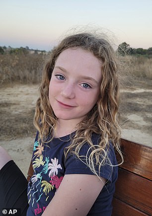 Hand, who was told by Israeli authorities late last month that Emily (pictured) was in fact alive, said he worried about the mental and physical toll being a hostage would take on his young daughter.