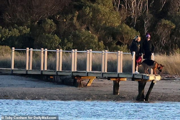 Jill and Ashley Biden took Commander for a walk during Thanksgiving last year