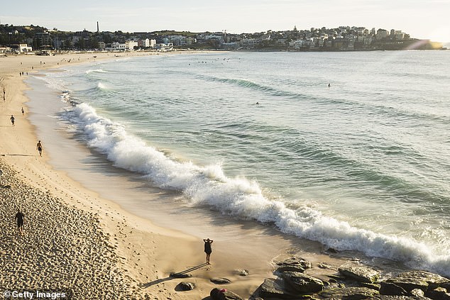 The tide can be thought of as a passage of water or 'river of the sea' between breaking waves.  The current is so strong that even the best swimmers would struggle to fight against a rip (stock image)