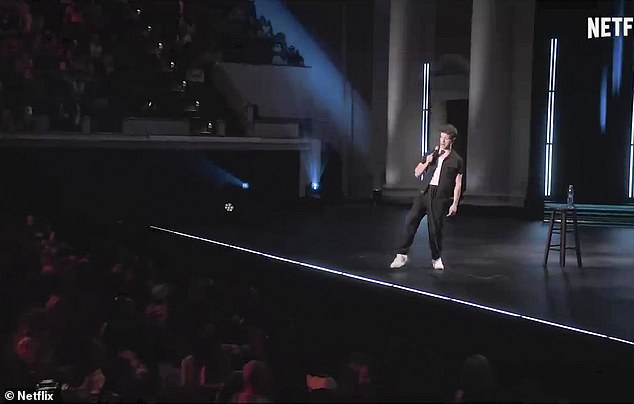 To kick off his set in the special, which was filmed at DAR Constitution Hall in Washington DC, Rife told a joke that critics said was sexist and made light of domestic violence.