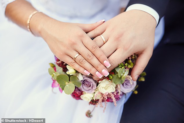 Also described as 'increasingly popular' by experts are couples adopting double surnames when they get married (stock image)