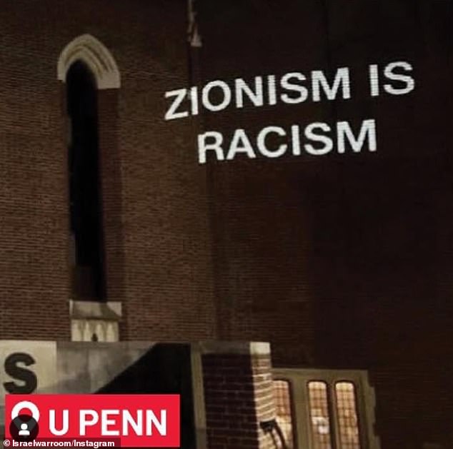 The University of Pennsylvania came under fire earlier this month after anti-Jewish slogans were projected onto three buildings at the school.