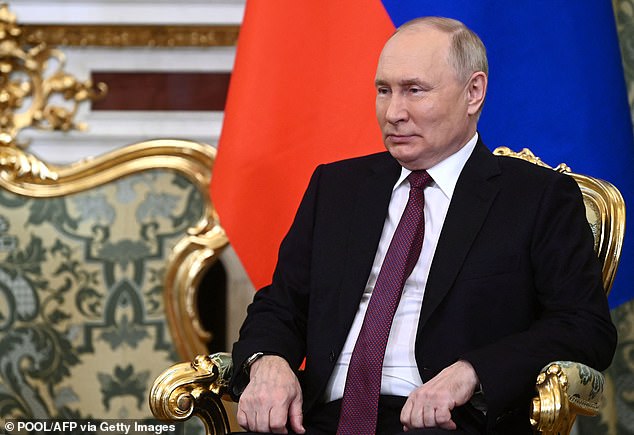 The mobilized men are suffering a brutal punishment for disobeying Vladimir Putin's orders - and are not allowed to leave the pit until they have paid a £4,000 bribe, the wife of one of the soldiers said.  In the photo: Putin on Tuesday in the Kremlin in Moscow