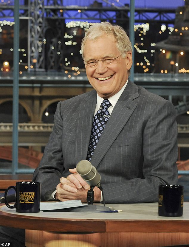What a difference: Letterman joked about how the studio had turned into a 