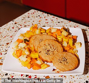 A single Tofurky roast with gravy, which will feed about five people, costs $13.50