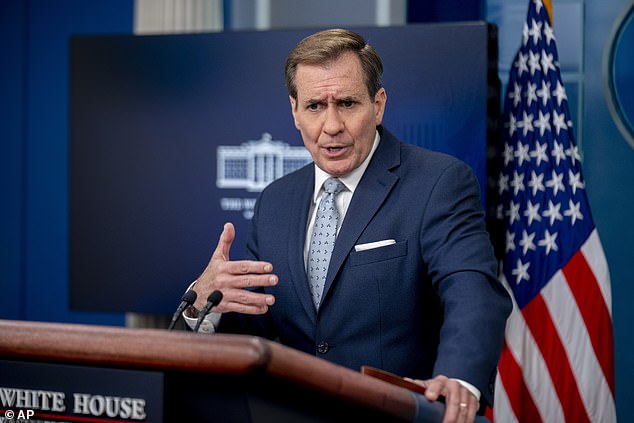 National security spokesman John Kirby made the accusations during a news conference at the White House