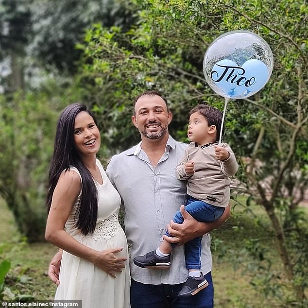 Brazilian journalist Elaine da Silva and her husband, Fernando Carvalho, with one-year-old son, Leo.  Da Silva suffered a miscarriage during her first pregnancy three years ago.  The couple was expecting a son at the time