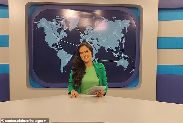 Brazilian journalist Elaine da Silva, who died of pneumonia on Tuesday, presented the evening news of Canção Nova