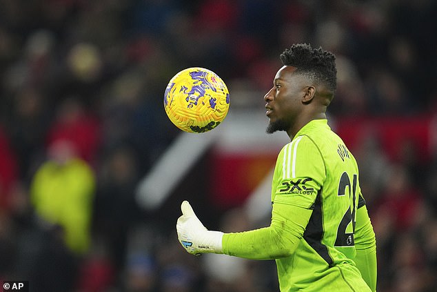 Andre Onana is doubtful for Man United's visit to Goodison Park after a pelvic injury