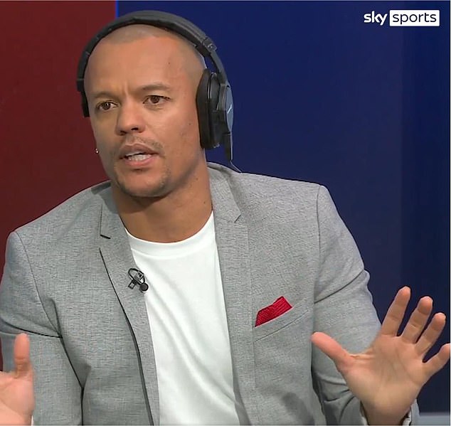 Sky Sports pundit Robert Earnshaw was quick to question the referees' decision