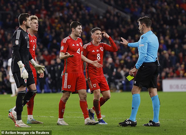 The Wales players were outraged by the referee's decision, which ultimately cost them a lot of money