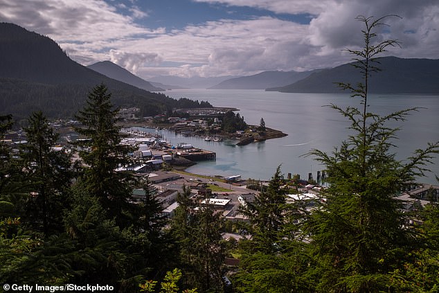 Ground search efforts and rescue mission paused in Wrangell (photo before landslide) as the slide area was still considered active and additional shifts were possible