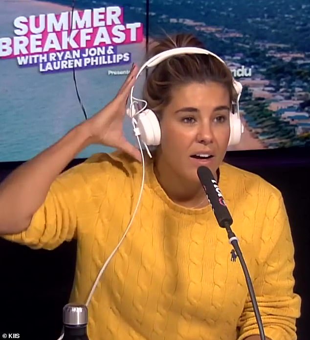 An ARN spokesperson confirmed to Daily Mail Australia that the deal means Kyle and Jackie's KIIS FM work friends Jase Hawkins and Lauren Phillips (pictured) will be out of a job and their Melbourne breakfast show will end in December.  Lauren broke down in tears as she announced the news to her listeners on Wednesday