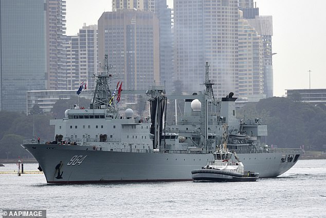 Several divers from HMAS Toowoomba were in the water off the coast of Japan last week when a Chinese destroyer engaged in what the government called an 