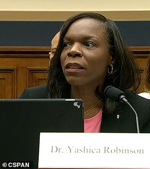 Robinson was visibly taken aback when Johnson asked whether she supported abortions of children who were 