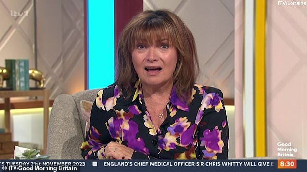 Slammed: It comes after Lorraine was slammed by viewers for 'body shaming' Nigel Farage for showering naked on I'm A Celebrity!  Get me out of here