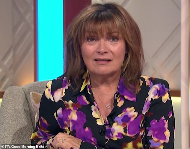 Lashing out: Lorraine said the ITV scene aired in Monday's episode was 'traumatising' and went on to slam his appearance, claiming she was 'surprised' to discover 'he's only 59'