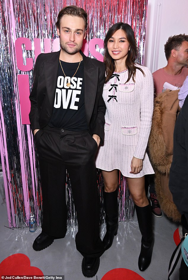 Fashion: Douglas posed alongside Gemma as they showcased their stylish ensembles