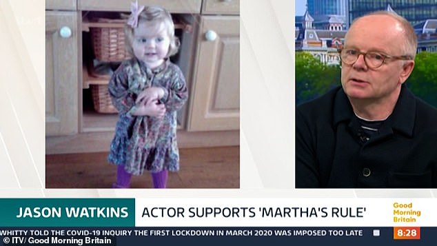 Tough: Speaking on Wednesday's Good Morning Britain, he told how acting was a way to help him cope with his grief