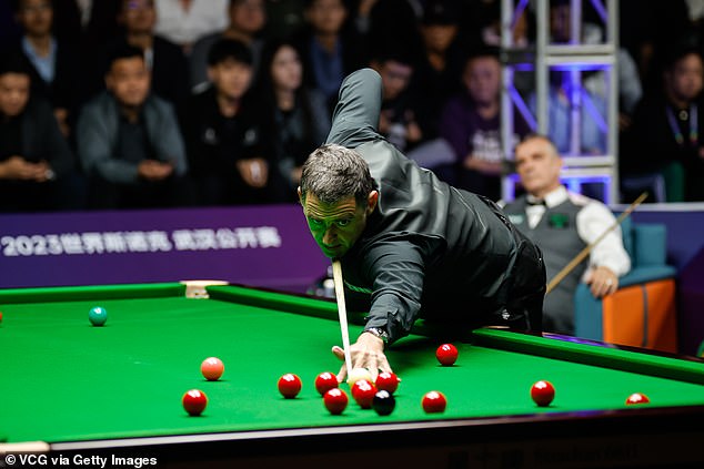 Exhibition events in the Far East are becoming increasingly lucrative, but often clash with World Snooker Tour events.  O'Sullivan is pictured here at the 2023 Wuhan Open