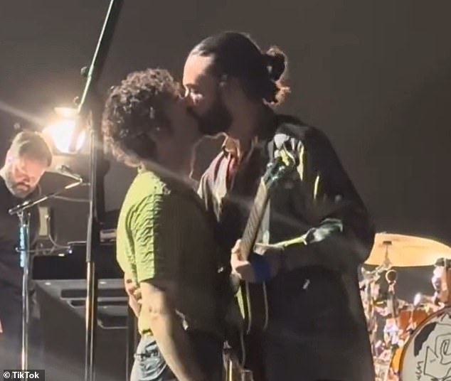 Malaysia canceled a music festival on Saturday after 1975 frontman Matty Healy kissed his bandmate Ross MacDonald live on stage