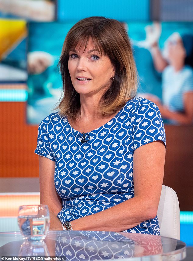 She went on to star as a panelist on numerous entertainment shows such as Have I Got News For You and Through The Keyhole.  Pictured: Annabel Giles appears on ITV's Good Morning Britain in August 2019