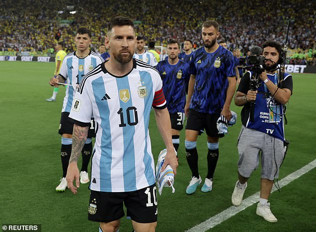 Lionel Messi shared his frustrations on social media as he decried police 'repression' of Albiceleste fans