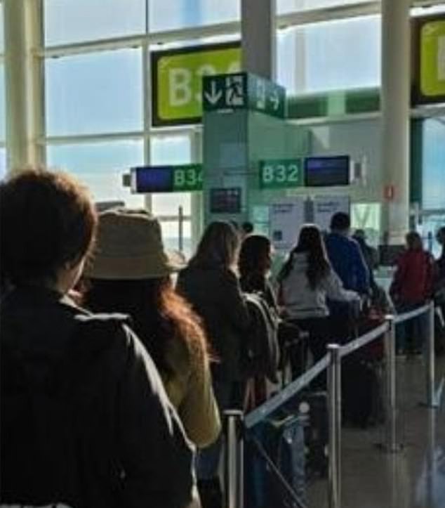 Before he went missing, Brazil's Márcio Rodrigues sent a photo of passengers waiting at the arrivals hall after disembarking from a plane in Zurich, Switzerland, on November 8.