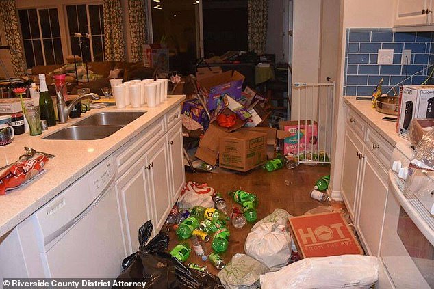 The interior of the 'House of Horror' where the children were seriously neglected