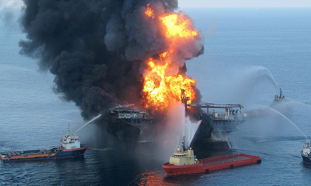 This month's oil spill does not surpass the 2010 BP oil spill, which released 134 million liters during an oil rig explosion (photo)