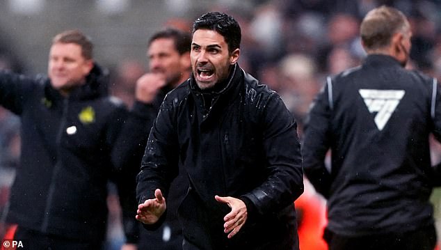 Arsenal boss Mikel Arteta slammed the referees after Newcastle's controversial winning goal