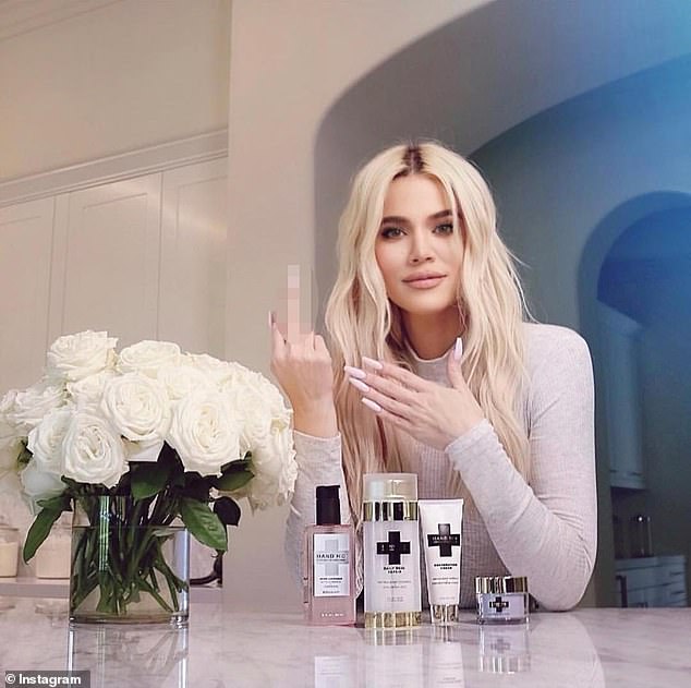 Reality TV star Khloe Kardashian is promoting Khadavi's hand cream subscription service Hand MD