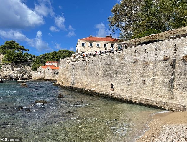 Ms Cutler drank before falling off the cliff in Pile (pictured), a popular tourist spot in Dubrovnik, southern Croatia