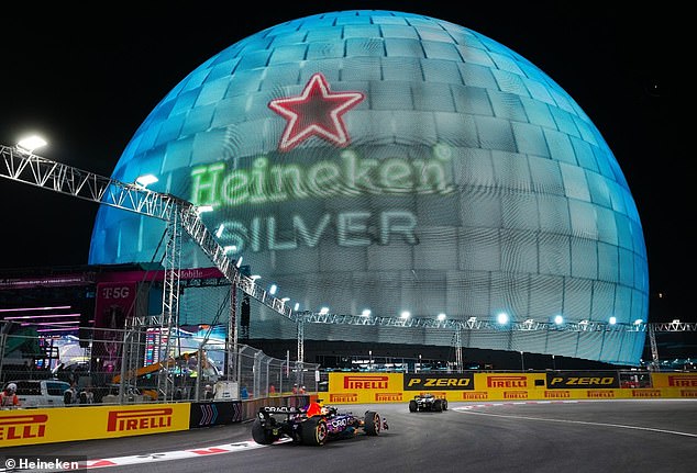 The Sphere turned out to be an amazing backdrop during the Heineken Silver Las Vegas GP