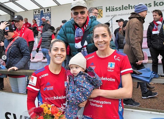 Gorry and Markstedt were teammates at Swedish club Vittsjo GIK, but their next move is unknown after the striker (pictured right) recently retired