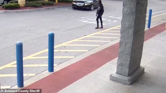 McFadden then casually strolled away from the store's entrance, casually heading north on foot, as evidenced in the footage.