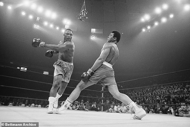 Ali Walsh revealed he also learned a lot from watching his grandfather's greatest rival, Smokin' Joe Frazier (pictured left, fighting Ali for the world heavyweight title in 1971)