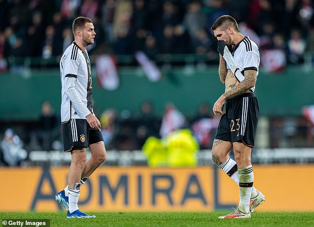 The alleged incident took place during Germany's dismal 2-0 defeat by Austria in Vienna on Tuesday