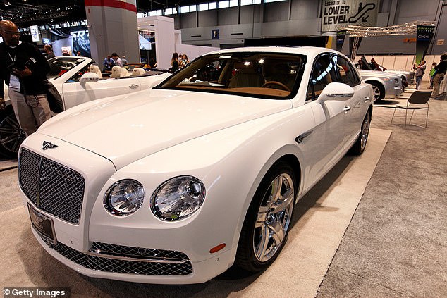 A Bentley Flying Spur, as driven by the businessman and his wife on Wednesday