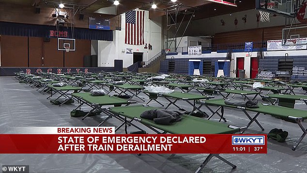 Those who live in the area are faced with spending Thanksgiving sleeping on cots