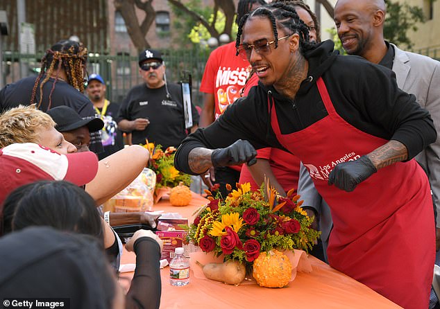 Place to be: Held the day before Thanksgiving itself, the luncheon each year welcomes a procession of bold names to line up behind the buffet