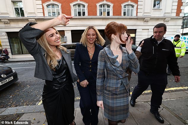 Wow!  The girls put on a sensational performance before their interview as they strutted into the BBC studios in a range of chic looks