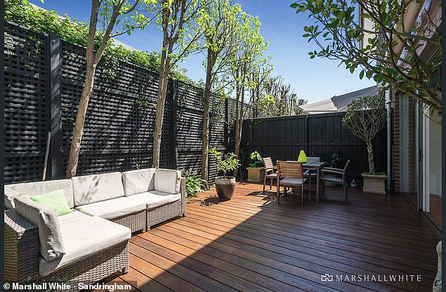 The property is valued at $1.9 million and is located in the elite suburb of Brighton