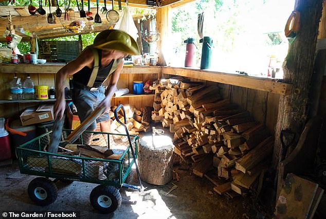 Chores are shared equally among residents, including construction and farming, with all food grown on site