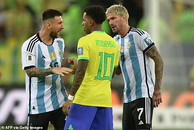 Rodrygo accused Messi and Rodrigo De Paul of being 'cowards' for retreating into the tunnel