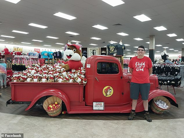 Buc-ee's cute red-shirted beaver mascot, which is so popular that even unauthorized third parties sell them online