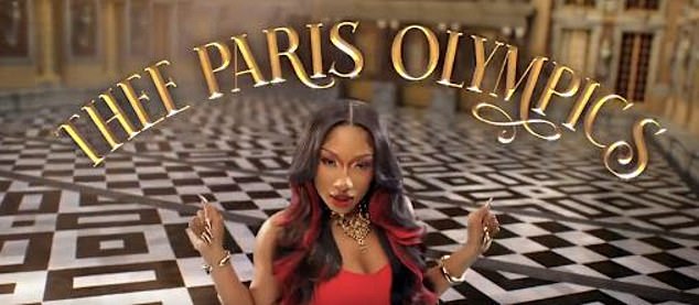 The rapper appears to be promoting the Paris Olympics that will take place in France next summer