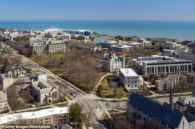 Northwestern University students (pictured) experienced diarrhea, vomiting and cramps after eating $1 burritos from Big Wig Tacos & Burritos