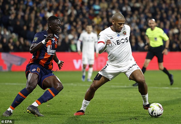 Manchester United are now considering a move for Nice centre-back Jean-Clair Todibo (right)