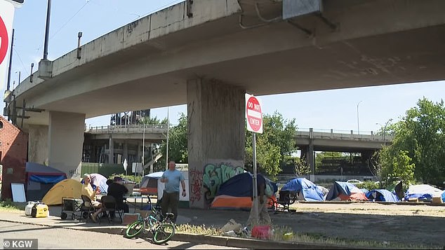 In Portland, Maine, private security guards were hired to help clear large homeless encampments